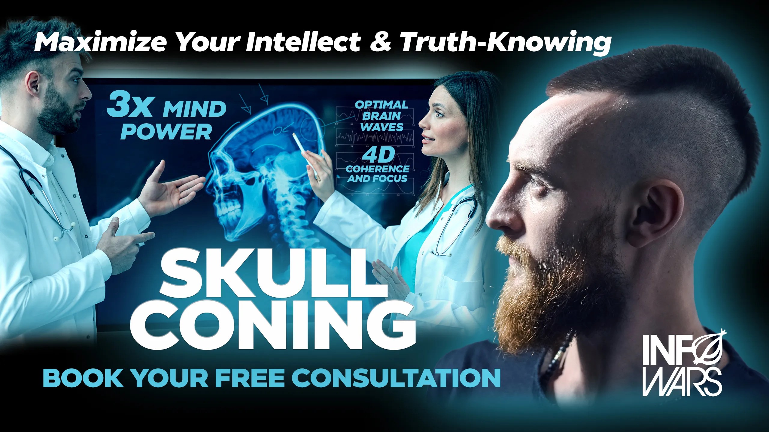 Skull Coning. When coal is compressed under high pressure, it turns into a diamond. The same occurs to your brain when it is compacted and shaped into a funnel. Skull Coning is a simple procedure that triples mind power by concentrating the four lobes of the cerebrum into a master lobe, maximizing your intellect and ability to find patterns and know truth. You will literally be able to think faster than Wi-Fi and optimize brainwave coherence across 4 dimensions. Visit one of our Skull Coning centers today for a free consultation. New customers will receive a stylish urethane helmet at no additional charge.